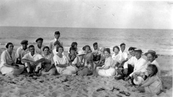 Pitchford school outing on the beach - Jupiter, Florida.