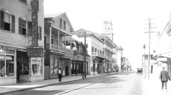 Looking down Duval Street - Key West, Florida.