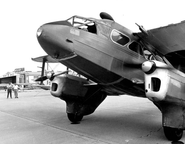Rare airplane flown in for antique show - Lakeland, Florida