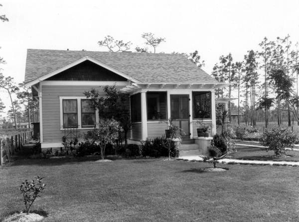 Mrs. Frank Roach's home after beautification of the grounds - Orange County, Florida