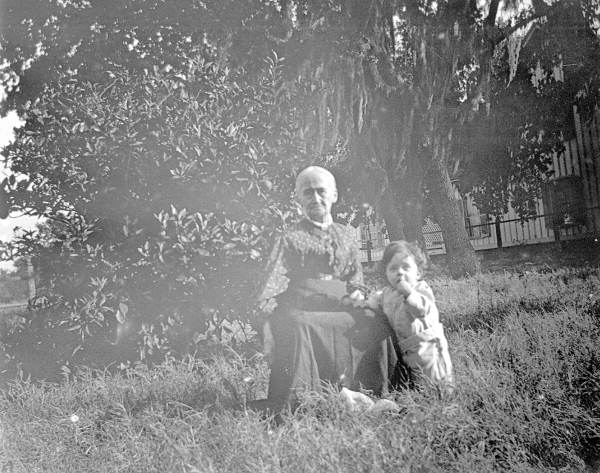 Grandma Rynearson and grandson Jim - Saint Andrews, Florida