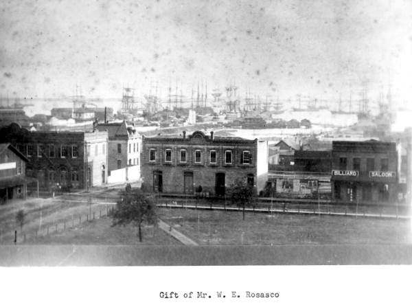 Bird's eye view of the harbor - Pensacola, Florida.