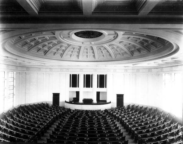 Interior view of the First Church of Christ, Scientist - Miami, Florida.