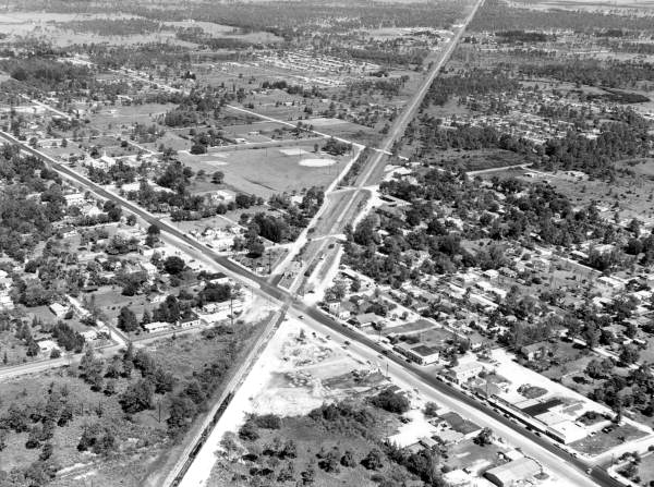 Aerial view of the recently completed Park Boulevard in Pinellas Park - Pinellas County, Florida