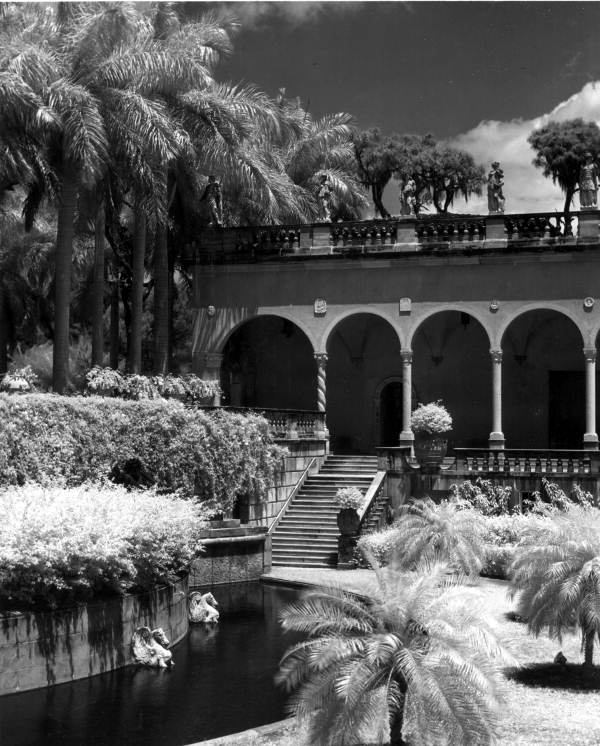 View of the courtyard at the John and Mable Ringling Museum of Art - Sarasota, Florida.