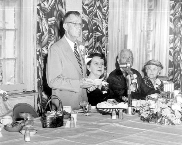 Ben A. Meginnis speaking at newspaper anniversary - Tallahassee, Florida