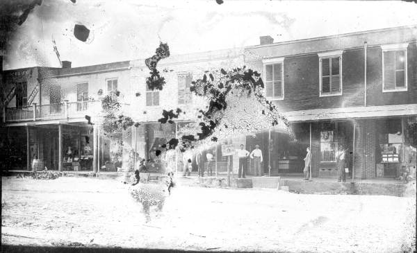 Stores on the west side of Monroe Street between College and Park - Tallahassee, Florida.