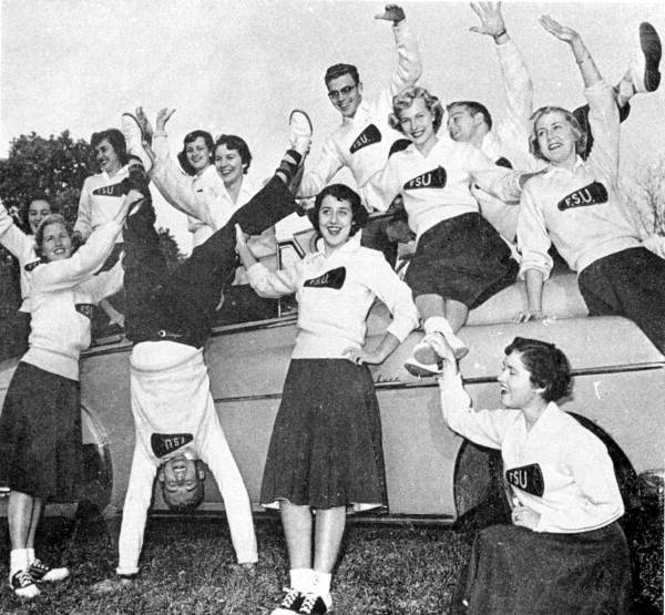 Florida State University cheerleaders - Tallahassee, Florida.