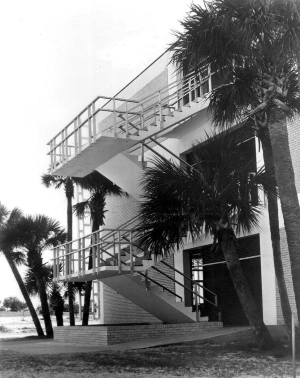 East end of Science building at University of South Florida - Tampa, Florida.