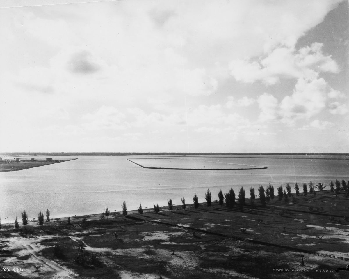 Aerial view of Star Island - Miami Beach, Florida.