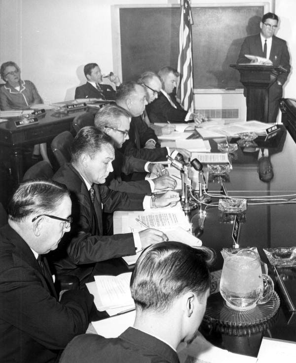 "Johns" Committee meeting in a session - Tallahassee, Florida.