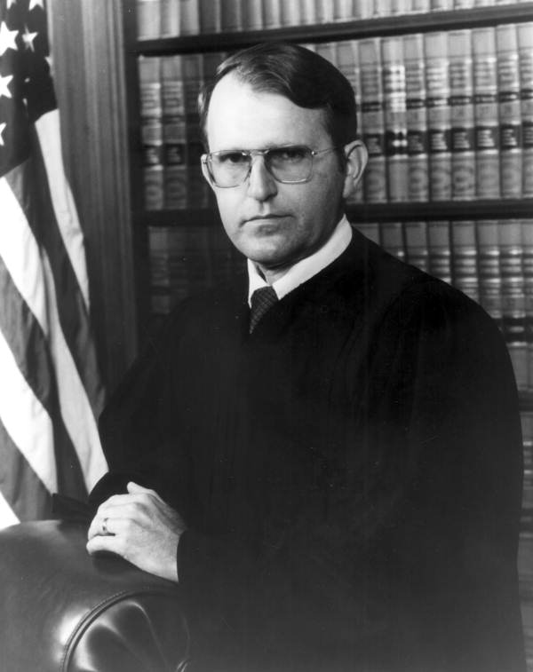 Portrait of Supreme Court Justice James E. Alderman of Saint Lucie County.