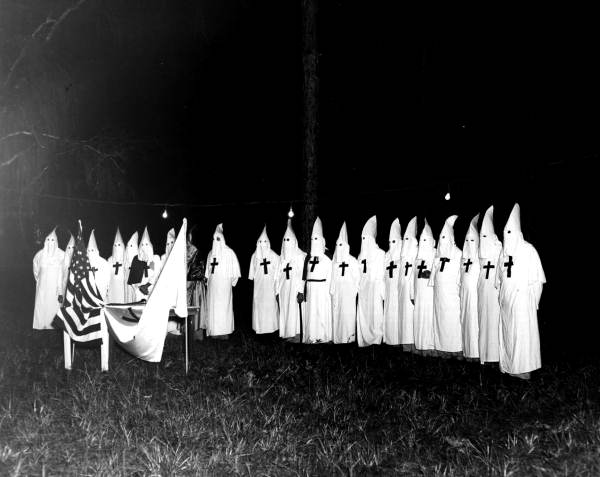 Gathering of KKK members - Tallahassee, Florida.