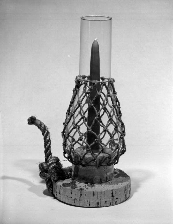 Hurricane lamp.