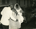 Elihu and Delores McCoy at the Tookes Hotel in Frenchtown on their wedding day.