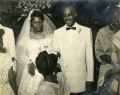 Elihu and Delores McCoy at the Bethel AME Church on their wedding day.