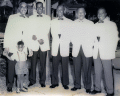 Elihu McCoy with groomsmen on his wedding day.