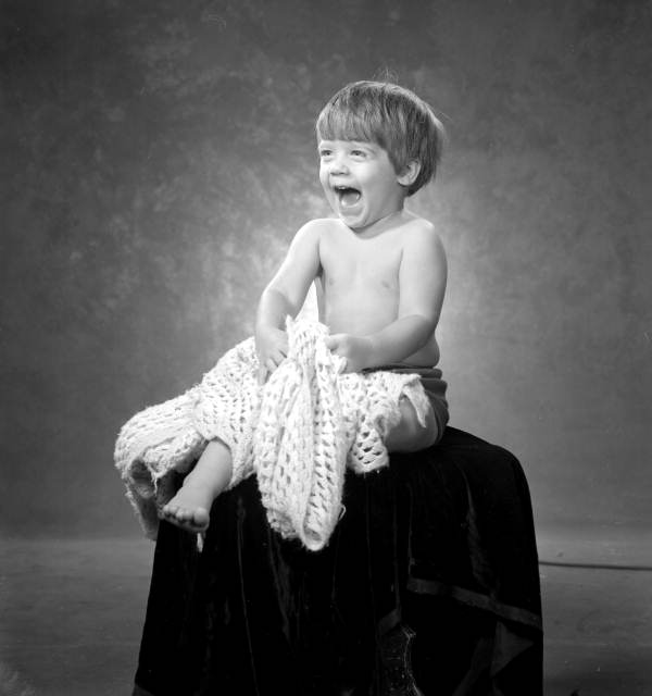 Portrait of 2 1/2 year old Stephen Spector - Tallahassee, Florida.