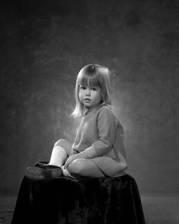 Portrait of 2 year old Susan Hidalgo - Tallahassee, Florida.