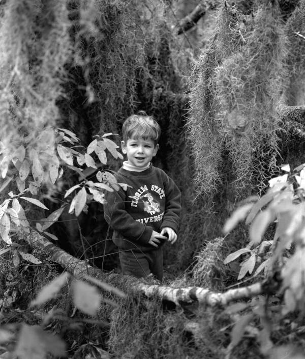 Outdoor portrait of 2 1/2 year old Matthew Snyder - Tallahassee, Florida.