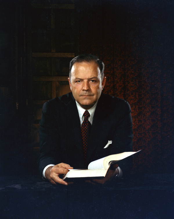 Portrait of the Florida Bar association president William Reece Smith, Jr. - Tallahassee, Florida.