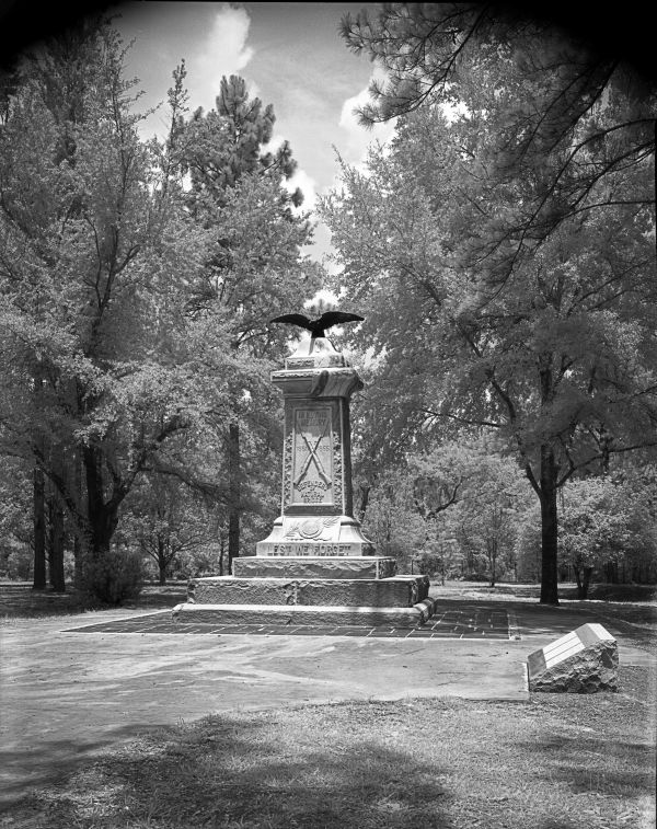 Natural Bridge Battlefield Historic State Park monument in Leon County, Florida.
