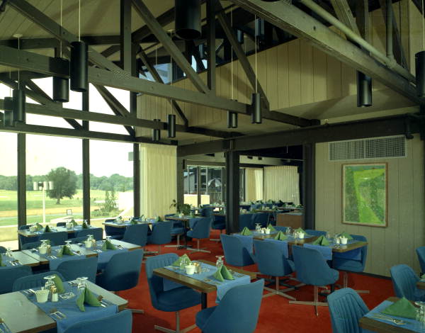 Interior view showing dining room at the Killearn Golf and Country Club in Tallahassee, Florida.