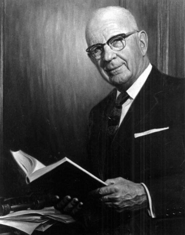 Painted portrait of American Bar Association President Cody Fowler.