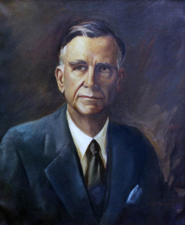 Painted portrait of Florida's 34th Supreme Court Justice Charles B. Parkhill.