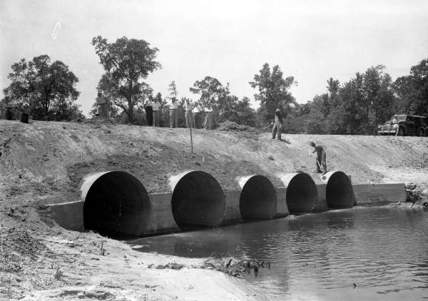 Highway construction of unidentified road
