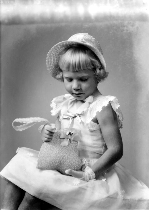 Gail Brandon poses for an Easter photo