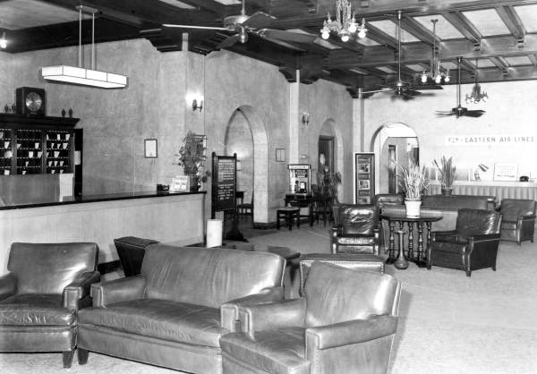 Lobby of the Floridan Hotel - Tallahassee, Florida.