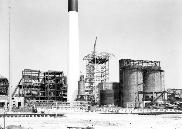 Construction at the Buckeye Cellulose plant.