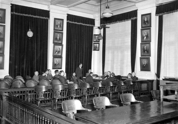 Meeting in the Supreme Court courtroom - Tallahassee, Florida