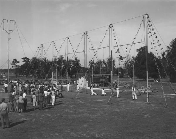 FSU Flying Circus trapeze - Tallahassee, Florida