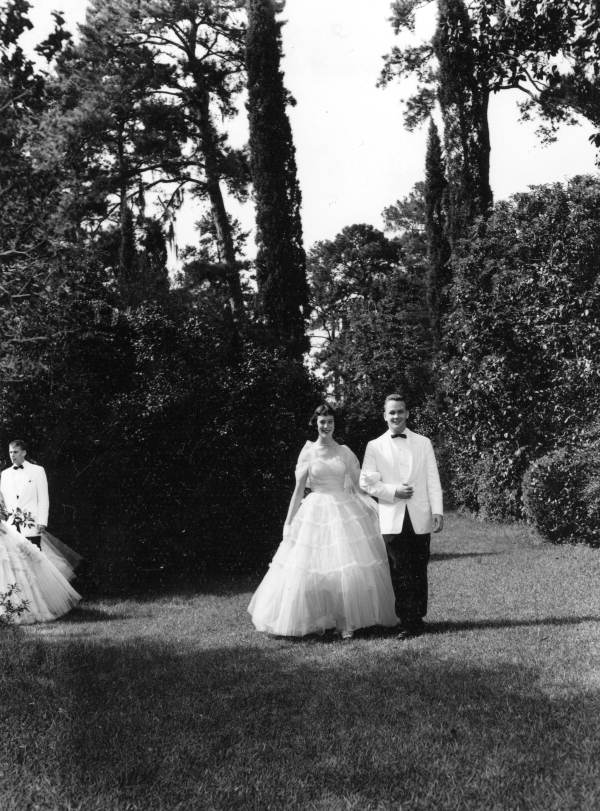 Jane Collins Aurell and unidentified escort at Killearn Gardens State Park - Tallahassee, Florida .