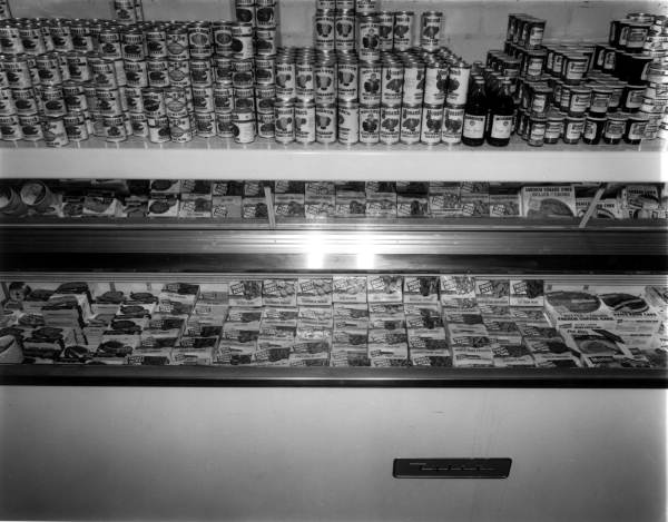 Frozen food section at Jitney Jungle grocery store
