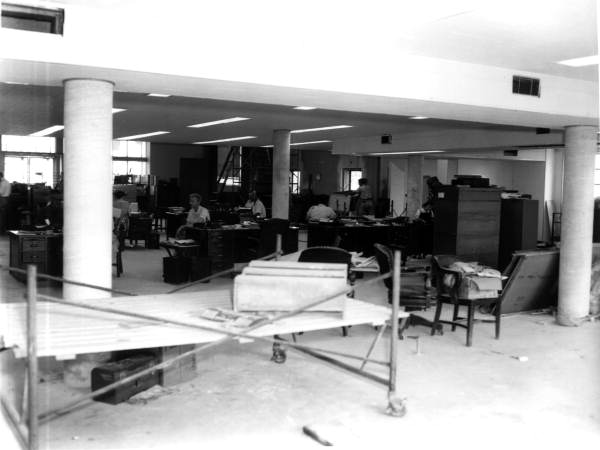 Construction work in Tallahassee State Bank and Trust - Tallahassee, Florida .