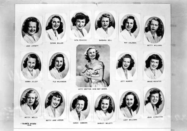 May Queen Kitty Britton and her court - Tallahassee, Florida