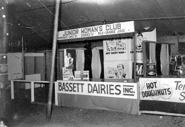 Bassett Dairy booth at the fair - Tallahassee, Florida