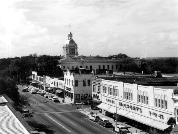 View of downtown Tallahassee and the Capitol - Tallahassee, Florida .