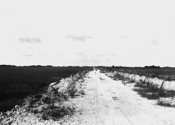 Ingraham Highway through the Everglade prairie.