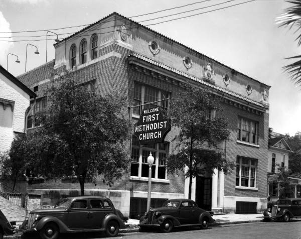 First Methodist church.