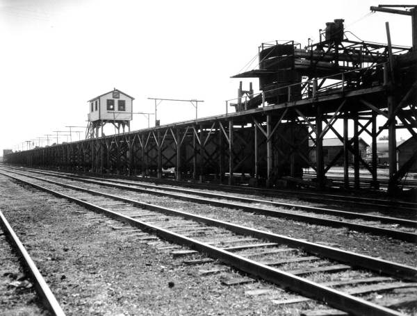 Railroad yard.