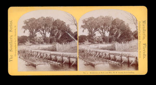 Residence of Prof. and Mrs. H. B. Stowe, from landing.