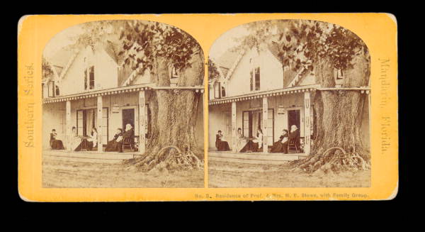Residence of Prof. & Mrs. H.B. Stowe, with Family Group.