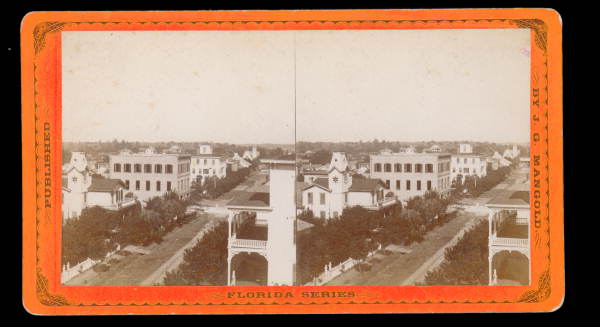 Bird's eye view of Front street - Palatka, Florida