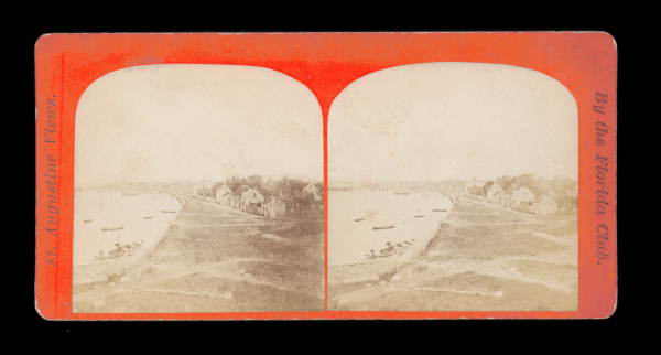 General view of the portion of town by the sea wall - Saint Augustine, Florida