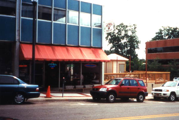View showing the Po'Boys Creole Cafe at 224 E. College Ave. in Tallahassee, Florida.