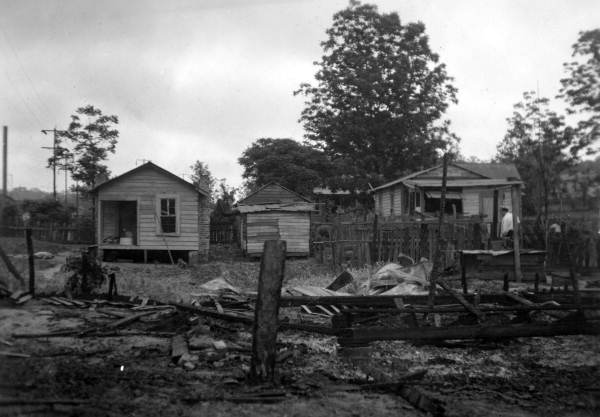 Remains of house fire in Tallahassee, Florida.